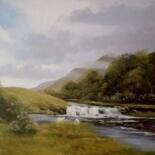 Картина под названием "aasleagh falls,co m…" - Cathal O Malley, Подлинное произведение искусства, Акрил