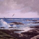 Painting titled "atlanticwaves" by Cathal O Malley, Original Artwork