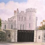 Painting titled "enyas castle" by Cathal O Malley, Original Artwork