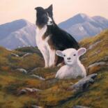 Painting titled "the lost sheep" by Cathal O Malley, Original Artwork