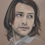 Drawing titled "Luke" by Andromaque, Original Artwork, Pastel