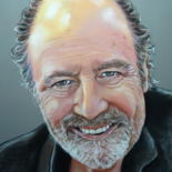 Painting titled "Michel DELPECH" by Catherine Wernette, Original Artwork, Pastel