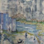 Painting titled "Urban Paintings : E…" by Catherine Zivi, Original Artwork, Oil