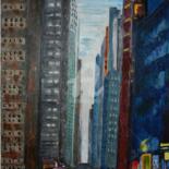 Painting titled "New York 2011 1" by Cecile Gonne Victoria, Original Artwork, Oil