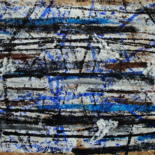 Peinture intitulée "Bluejacklines" par Céline Bron, Œuvre d'art originale, Acrylique