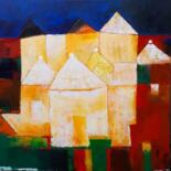 Painting titled "Trulli.jpg" by Cesare Cassone, Original Artwork, Acrylic