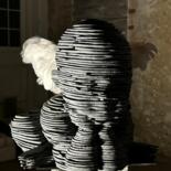 Скульптура под названием "chérubin" - Chae Valerie Schmitt, Подлинное произведение искусства, Камень