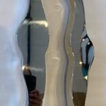 Sculpture titled "Tendres moments" by Charles Stratos, Original Artwork, Stainless Steel