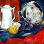 Painting titled "le pot en Grés" by Yankel, Original Artwork