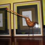 Sculpture titled "Irish Potato" by Smokey Joe, Original Artwork, Wood