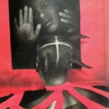 Dessin intitulée "My fears" par Chidi Chibueze, Œuvre d'art originale, Fusain