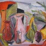 Peinture intitulée "Nature morte d'auto…" par Christelle Veron Cherbonnier, Œuvre d'art originale, Acrylique Monté sur Châss…