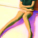 Malerei mit dem Titel "Ariel's_Legs" von Christian Boulad (Xian), Original-Kunstwerk, Öl