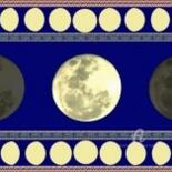 Textilkunst mit dem Titel "Lune... ou l'autre…" von Christian Boulad (Xian), Original-Kunstwerk