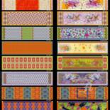 Textielkunst getiteld "21 DOUBLE SCARVES D…" door Christian Boulad (Xian), Origineel Kunstwerk
