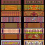 Textile Art titled "21 DOUBLE SCARVES D…" by Christian Boulad (Xian), Original Artwork