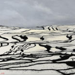 Peinture intitulée "Yuanyang" par Christian Girault, Œuvre d'art originale, Huile Monté sur Châssis en bois