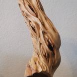 Skulptur mit dem Titel "f/u/c/k" von Christian Koller (Artc), Original-Kunstwerk, Holz