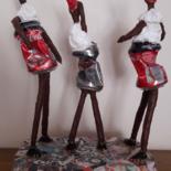 Sculpture titled "DANCE PARTY" by Christiane Guerry, Original Artwork, Stainless Steel
