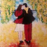 Painting titled "TOI ET MOI" by Christiane Guerry, Original Artwork, Acrylic