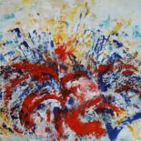 Peinture intitulée "Et Vive la Liberté" par Christiane Guerry, Œuvre d'art originale, Acrylique