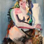 Pintura titulada "Marie madeleine ren…" por Christiane Sottile, Obra de arte original, Pigmentos Montado en Bastidor de cami…