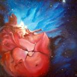 Peinture intitulée "nebuleuse-3.jpg" par Christian Salaun, Œuvre d'art originale, Huile