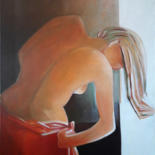Painting titled "A ce moment là" by Claire Lewis, Original Artwork, Oil