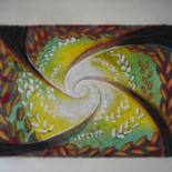 Painting titled "spirale1" by Claude Poisson, Original Artwork
