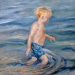 Painting titled "Victor" by Claudine Pochat, Original Artwork, Oil