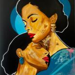 Painting titled "Women sister" by Cobo, Original Artwork, Acrylic