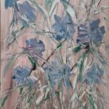Schilderij getiteld "Abstract flowers" door Connie Whelan, Origineel Kunstwerk, Acryl