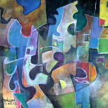 Peinture intitulée "Puzzle. Original Pa…" par Constantin Galceava, Œuvre d'art originale, Huile