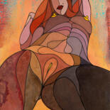Peinture intitulée "Contre-Plongée #1" par Corbello, Œuvre d'art originale, Acrylique Monté sur Châssis en bois