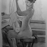 Drawing titled "Suzu Honjo" by Philippe Cormault, Original Artwork, Graphite
