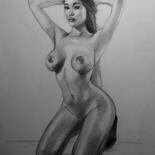 Drawing titled "Stacey Love" by Philippe Cormault, Original Artwork, Pencil