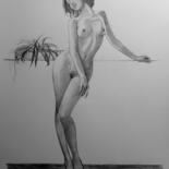 Drawing titled "Lisimou graphite" by Philippe Cormault, Original Artwork, Pencil