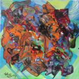 Malarstwo zatytułowany „tags” autorstwa Myriam Courty, Oryginalna praca, Akryl