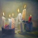 Pintura titulada "Corte de luz (The E…" por Cristina Del Rosso, Obra de arte original, Oleo