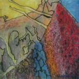 Peinture intitulée "La montagne" par Cuervo, Œuvre d'art originale