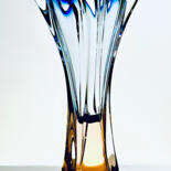 Design getiteld "Sommerso Vase -Jose…" door Czech Art Glass, Origineel Kunstwerk, Tabel kunst