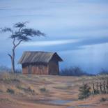 Painting titled "House on the Hill,…" by Dane Willers, Original Artwork, Oil