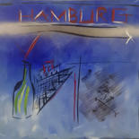 Painting titled "Hamburg" by Daniele Iandolo, Original Artwork