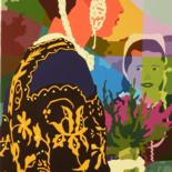 Peinture intitulée "Jeune femme en cost…" par Danielle Braillon (DANIELL), Œuvre d'art originale, Huile