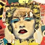 Collages titled "Madonna" by Daniel Siboni, Original Artwork