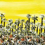 Painting titled "Daisy songs 5" by Daniel Urbaník, Original Artwork, Acrylic