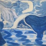 Painting titled "le terrible deluge.…" by Dany Blondeau, Original Artwork, Other