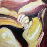Malerei mit dem Titel "Art, nude girl,  Oi…" von Art Lemon, Original-Kunstwerk, Öl