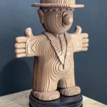 Sculpture titled "Alfons bois" by David Cumps, Original Artwork, Wood