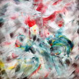 Peinture intitulée "Misty - Abstraction…" par Davidian Gotis Abstraction Abstraite, Œuvre d'art originale, Acrylique